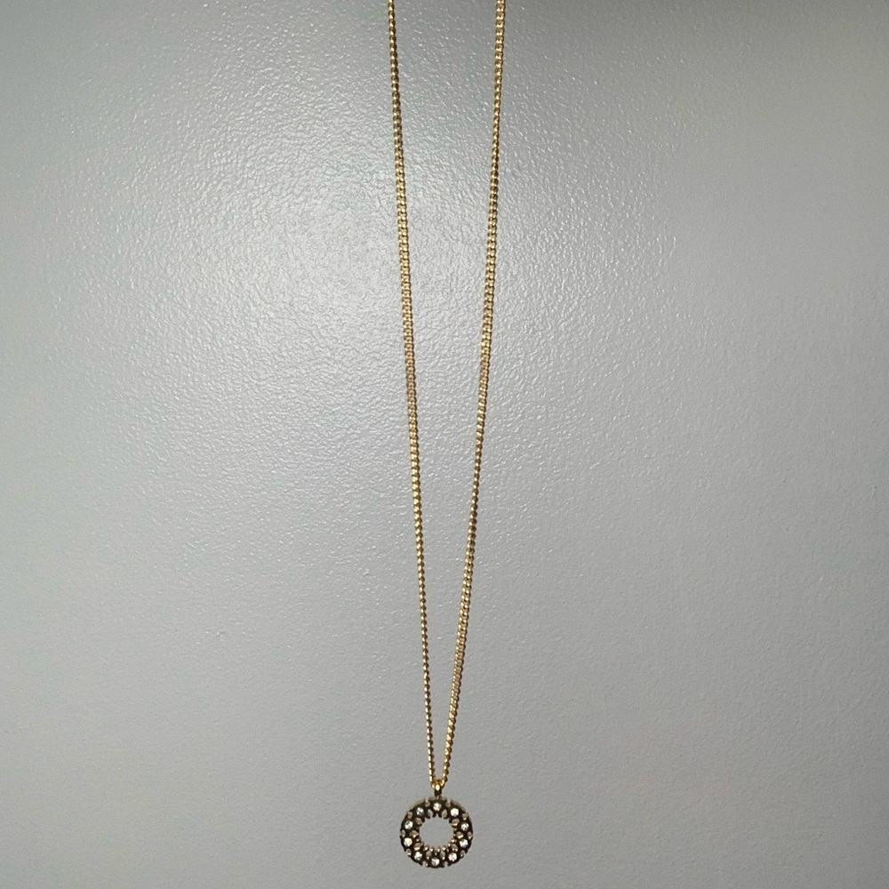 VL483 Gold Plated Pendant Necklace - Gold & Silver